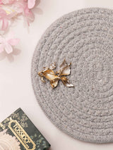 Amethyst Koi Crystal Brooch - TOSSIDO