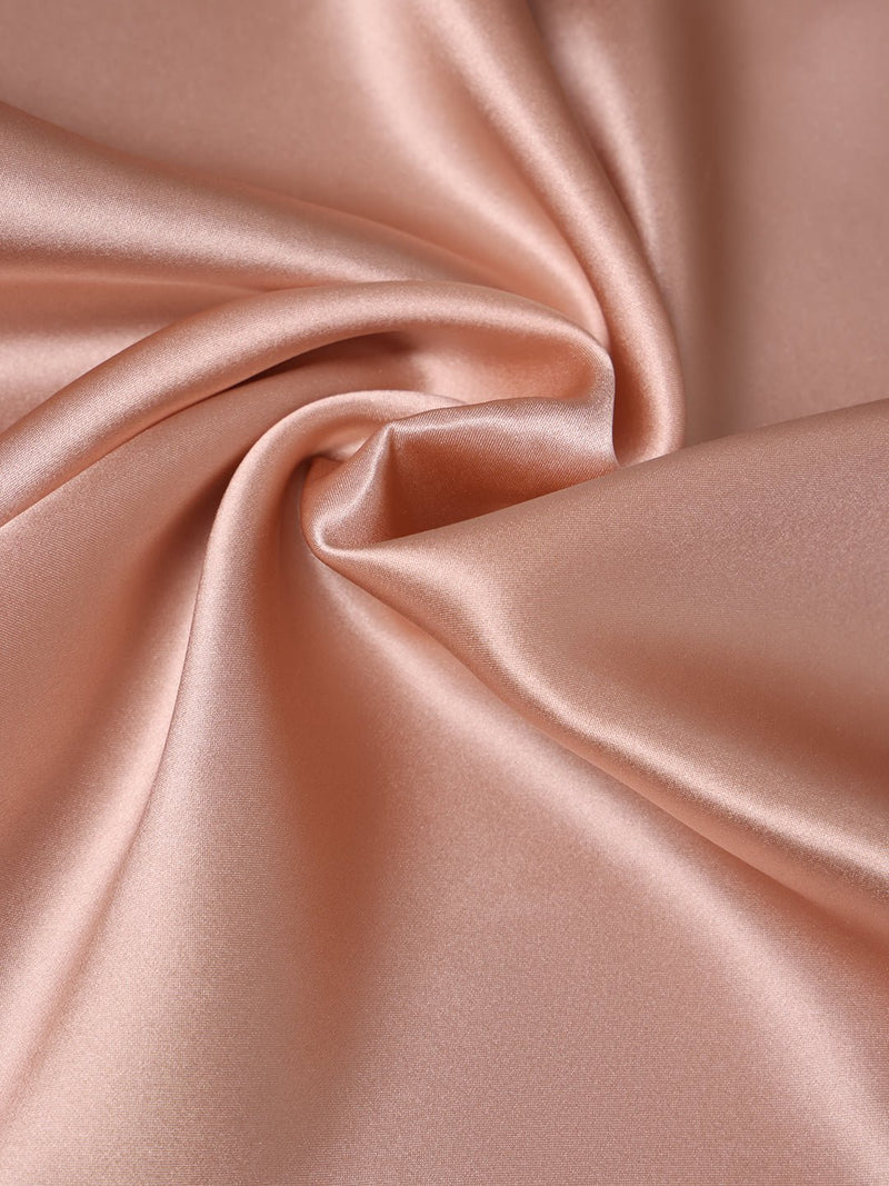 Apricot Peach Solid Silk Pocket Square - TOSSIDO