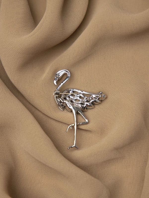 Aqua Flamingo Brooch - TOSSIDO