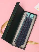 Aqua & Midnight Stripe Printed Silk Tie - TOSSIDO