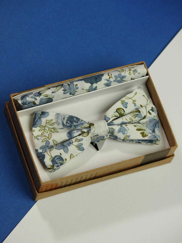 Aquarelle Bowtie & Pocket Square Set - TOSSIDO