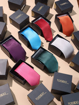 Assorted Solid Neckties - TOSSIDO
