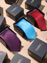 Assorted Solid Neckties - TOSSIDO