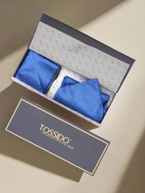 Blue Breeze - Woven Ascot & Pocket Square