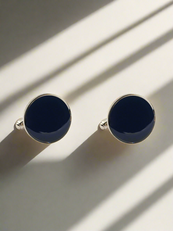 Bold Blue Formal Cufflinks