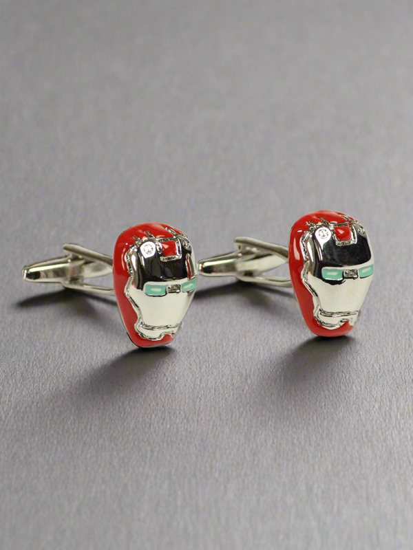 Ironman Cufflinks & Tie clip Set