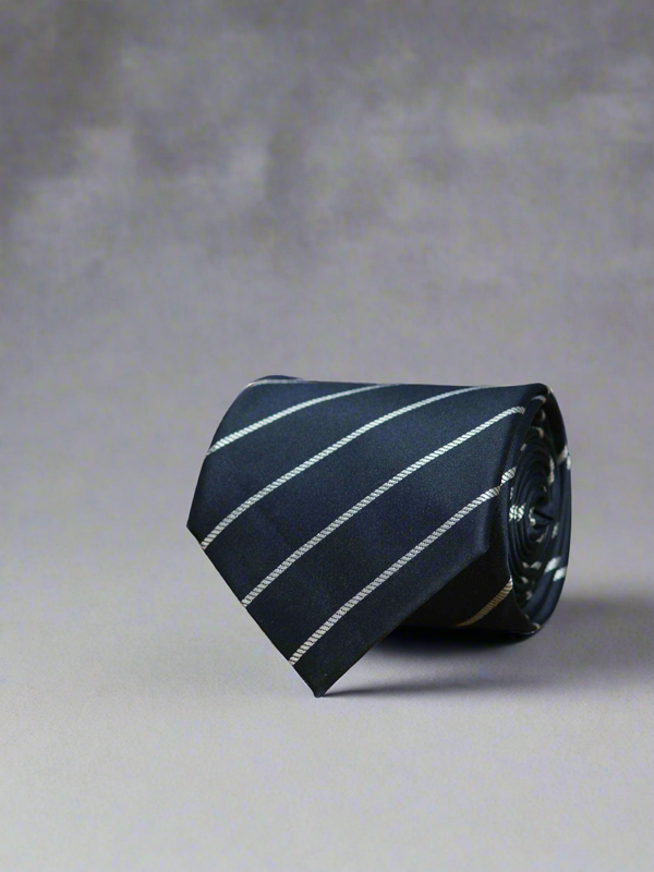 Blue & Silver Zebra Necktie