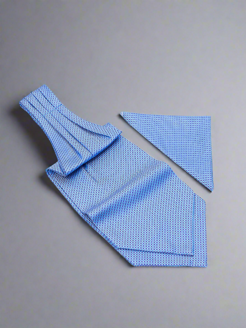 Blue Prism - Woven Ascot & Pocket Square