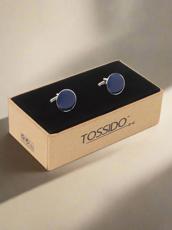 Bold Blue Formal Cufflinks