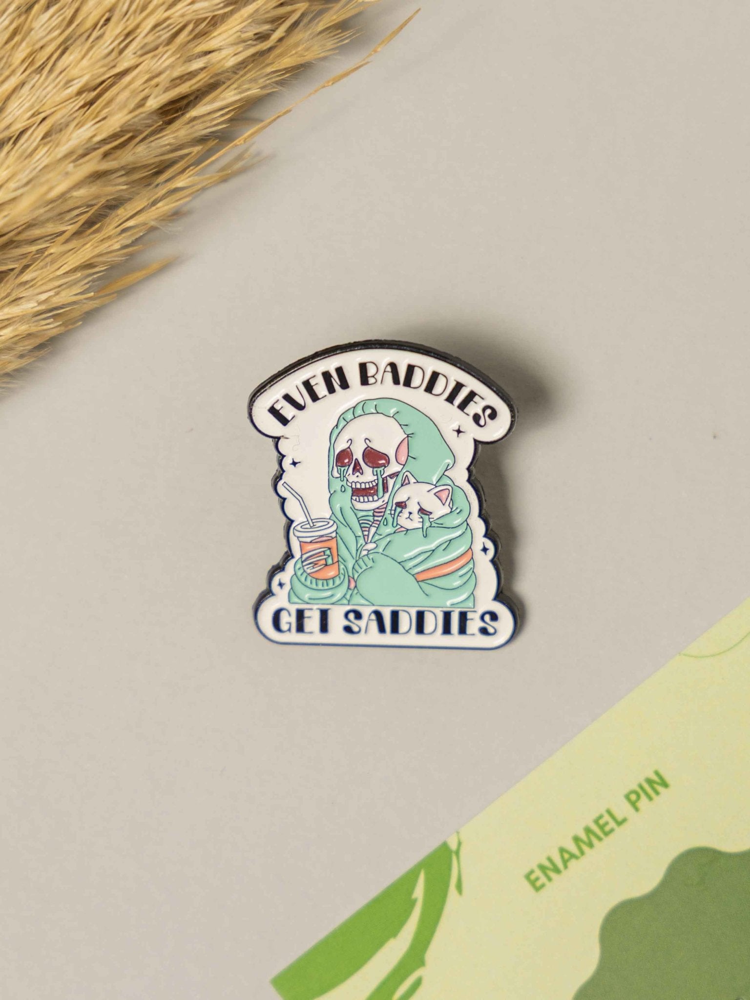 Baddies Typography Enamel Pin