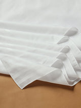 Basic White Comfort Cotton Handkerchief Set - TOSSIDO