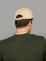 Beige A Embroidered Baseball Cap - TOSSIDO