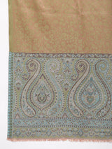 Beige Floral Modal Silk Stole - TOSSIDO