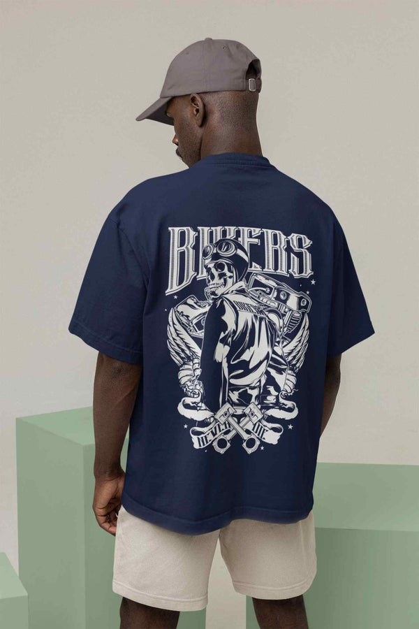 Bikers Never Die Oversized Tee - TOSSIDO