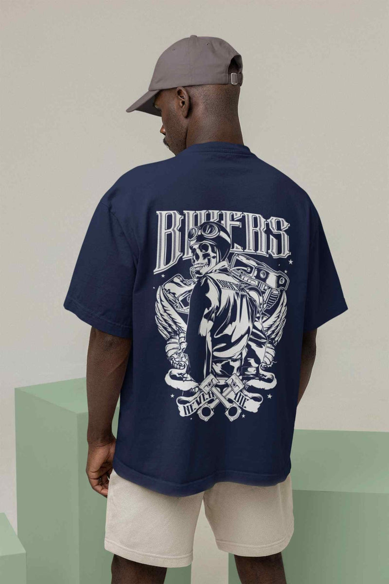 Bikers Never Die Oversized Tee - TOSSIDO