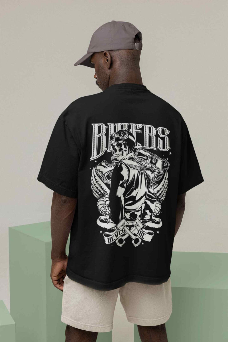 Bikers Never Die Oversized Tee - TOSSIDO