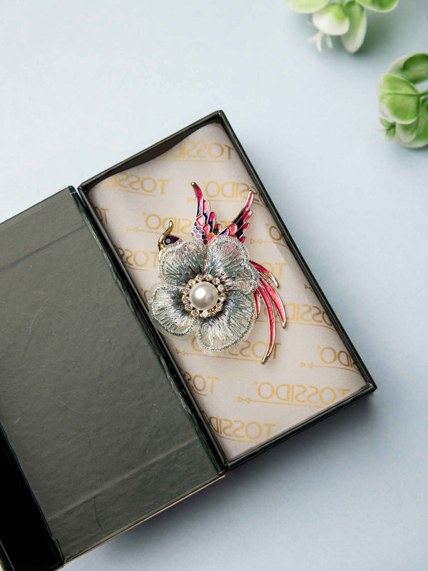 Bird Pearl - Accent Brooch - TOSSIDO