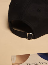 Black A Embroidered Baseball Cap