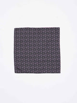 Black Abstract Reversible Stole & Pocket Square Set - TOSSIDO