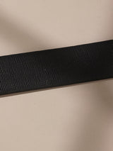 Black & Dark Brown Saffiano Reversible Leather Belt