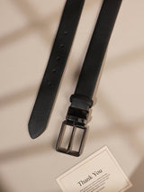 Black & Brown Saffiano Reversible Leather Belt - TOSSIDO