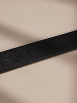 Black & Brown Saffiano Reversible Leather Belt - TOSSIDO