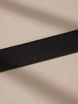 Black & Burgundy Textured Reversible Leather Belt - TOSSIDO
