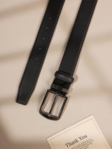 Black & Dark Brown Reversible Leather Belt - TOSSIDO