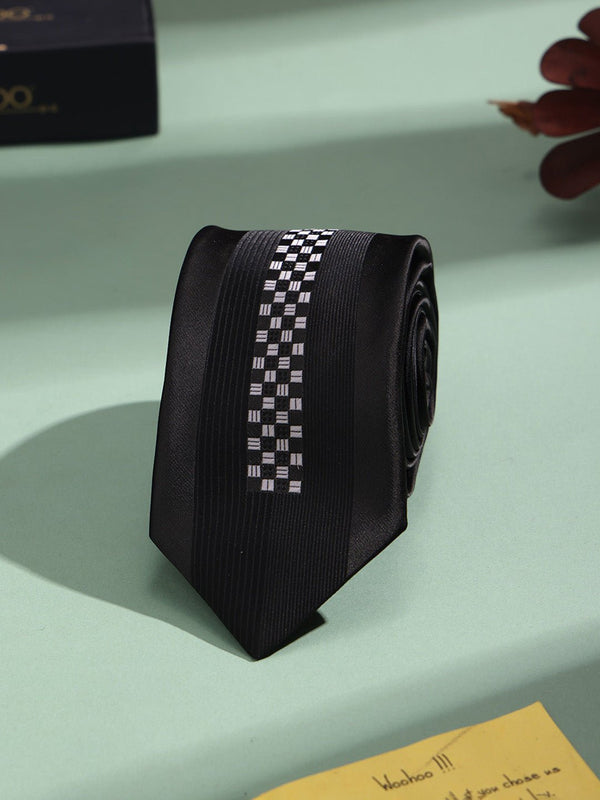 Black Designer Necktie - TOSSIDO