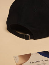 Black Distressed Baseball Cap - TOSSIDO