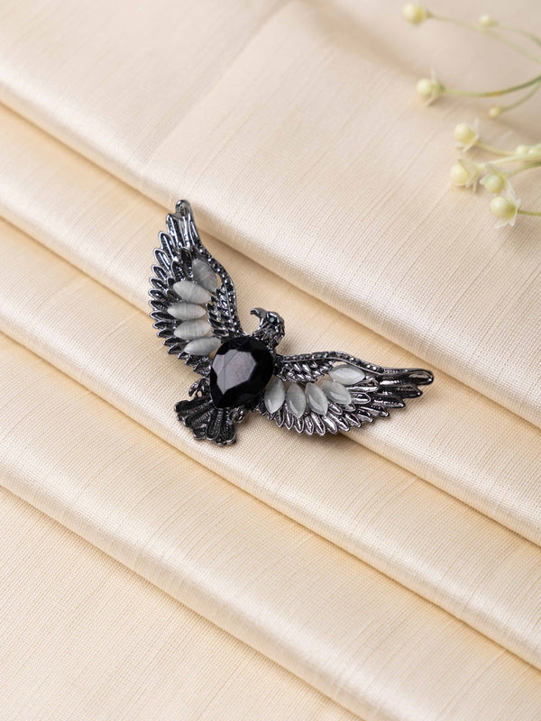 Black Falcon Brooch - TOSSIDO