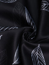 Black Floral Pocket Square - TOSSIDO