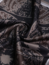 Black Floral Pocket Square - TOSSIDO