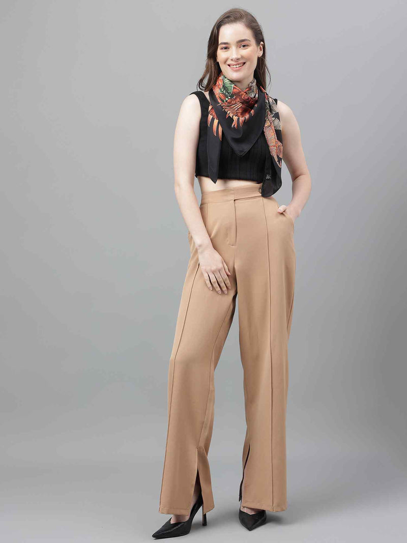 Black Floral Scarf & Scarf Bag Set - TOSSIDO