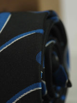 Black Floral Skinny Necktie - TOSSIDO