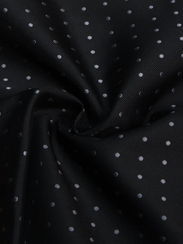 Black Geometric Jacquard Pocket Square - TOSSIDO