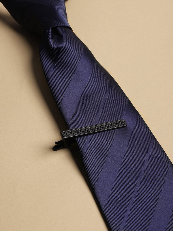 Black Geometric Tie bar - TOSSIDO