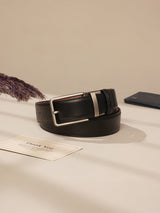 Black Glossy Leather Belt