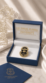 Black & Gold JGU Crest Lapel Pin - TOSSIDO