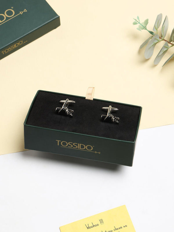 Black Golf Cufflinks - TOSSIDO