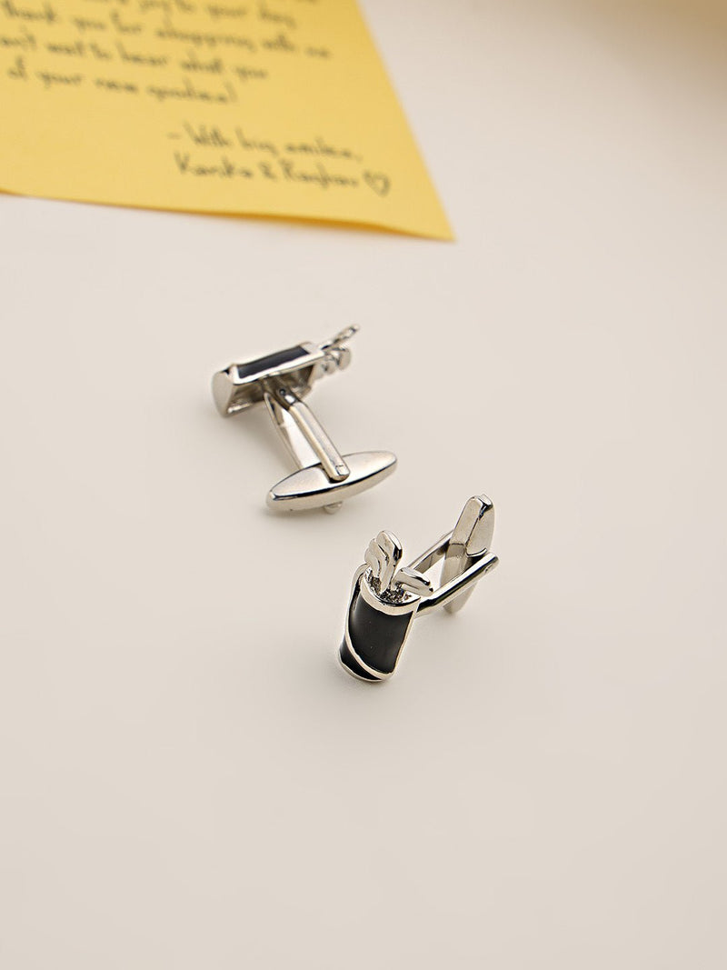 Black Golf Cufflinks - TOSSIDO