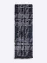 Black & Grey Check Muffler - TOSSIDO