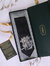 Black Hand - Painted Woven Necktie - Horse - TOSSIDO
