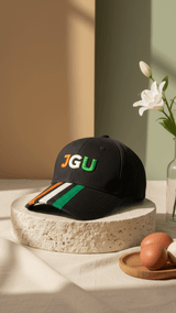 Black JGU Varsity Cap - TOSSIDO