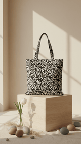 Black Noir Narrative Tote - TOSSIDO