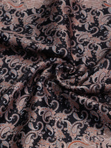 Black Paisley Pocket Square - TOSSIDO