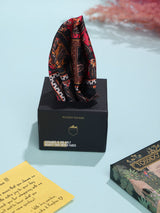 Black Paisley Pocket Square - TOSSIDO