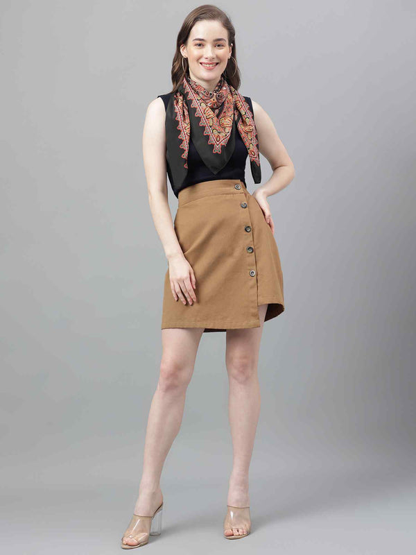 Black Paisley Scarf & Scarf Bag Set - TOSSIDO