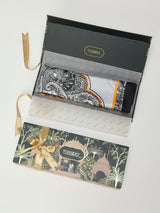 Black Paisley Short Scarf - TOSSIDO