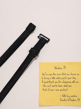 Black Satin Poly Bow Tie - TOSSIDO